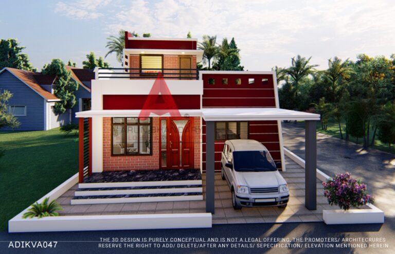 47_ADIKVA047_K C Alwa Layout-58 Lakhs Front View 3D