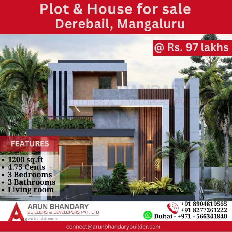 DerebailMangaluru 4.75 Cents 97 Lakhs