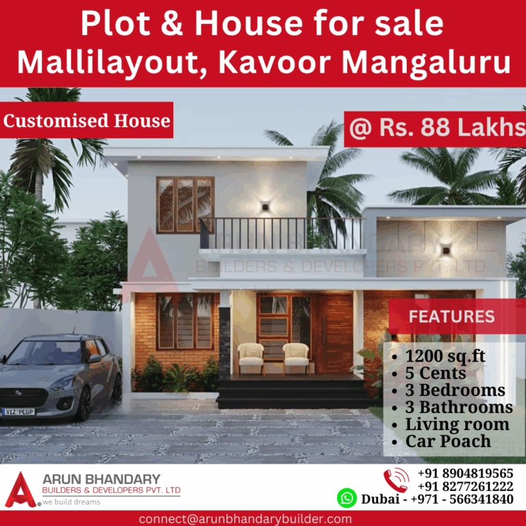 Mallilayout Kavoor Mangaluru 5Cents 88 Lakhs