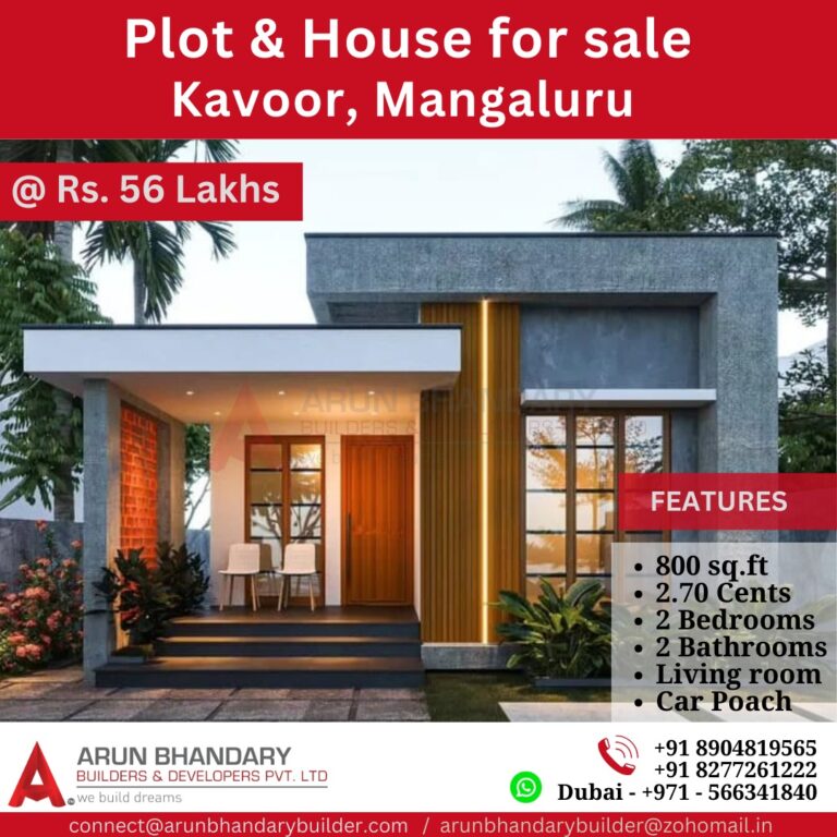 Kavoor, Mangaluru 2.70 Cents 56Lakhs 800sqft