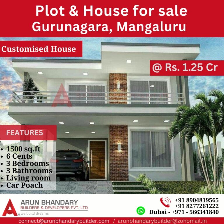 Gurunagara, Mangaluru 6 Cents 1.25 Cr 1500 Sqft
